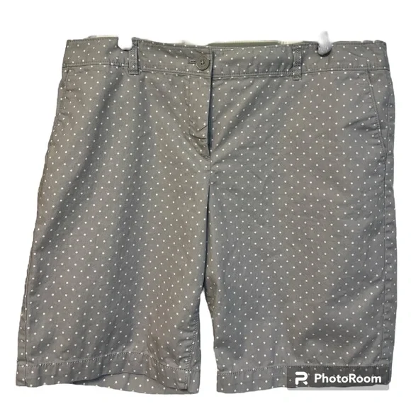 Ann Taylor Loft women’s shorts size 14. Polka dot print. - Picture 1 of 5